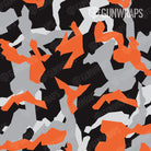 AR 15 Mag & Mag Well Erratic Orange Tiger Camo Gun Skin Pattern