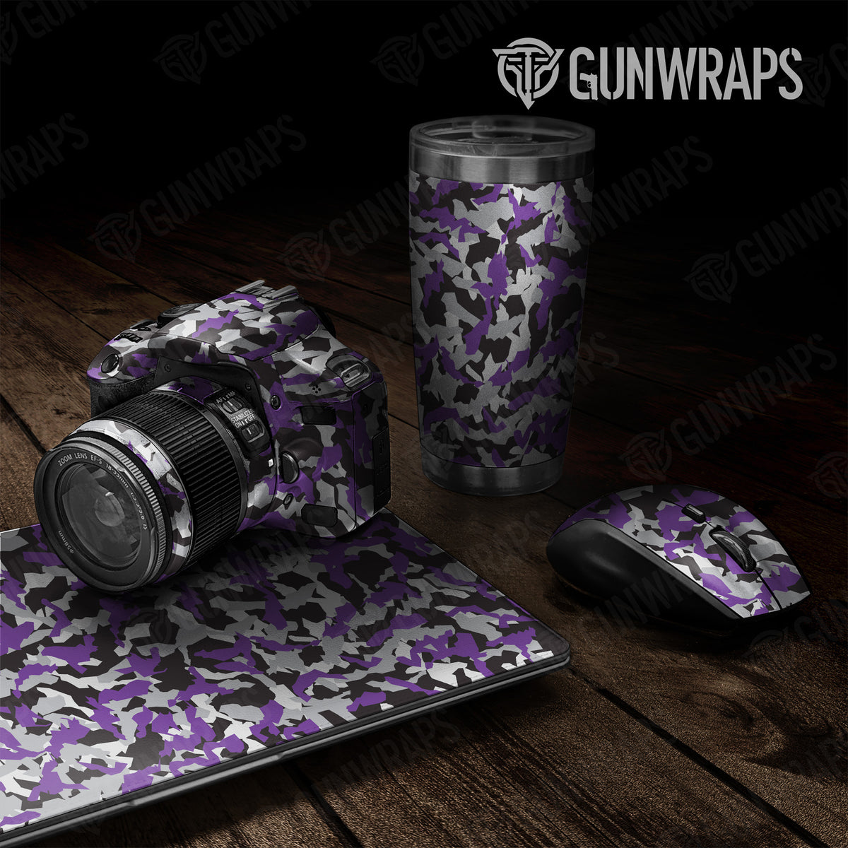 Erratic Purple Tiger Camo for Universal Sheet – GunWraps.com