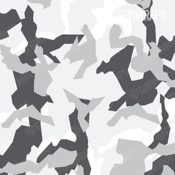 Pistol Slide Erratic Snow Camo Gun Skin Pattern