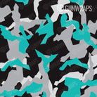 Universal Sheet Erratic Tiffany Blue Tiger Camo Gun Skin Pattern