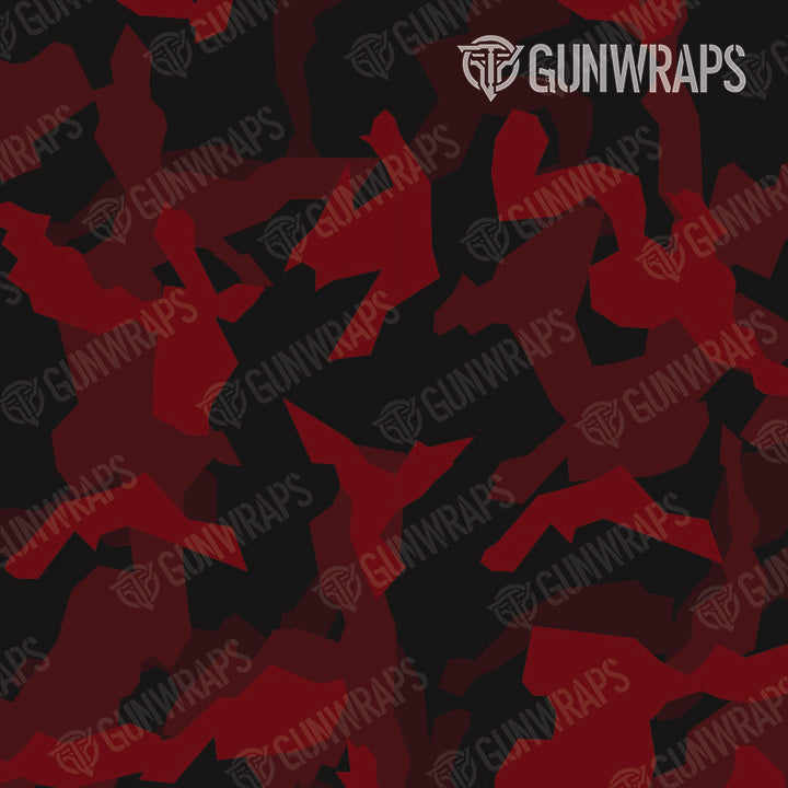 AR 15 Mag & Mag Well Erratic Vampire Red Camo Gun Skin Pattern