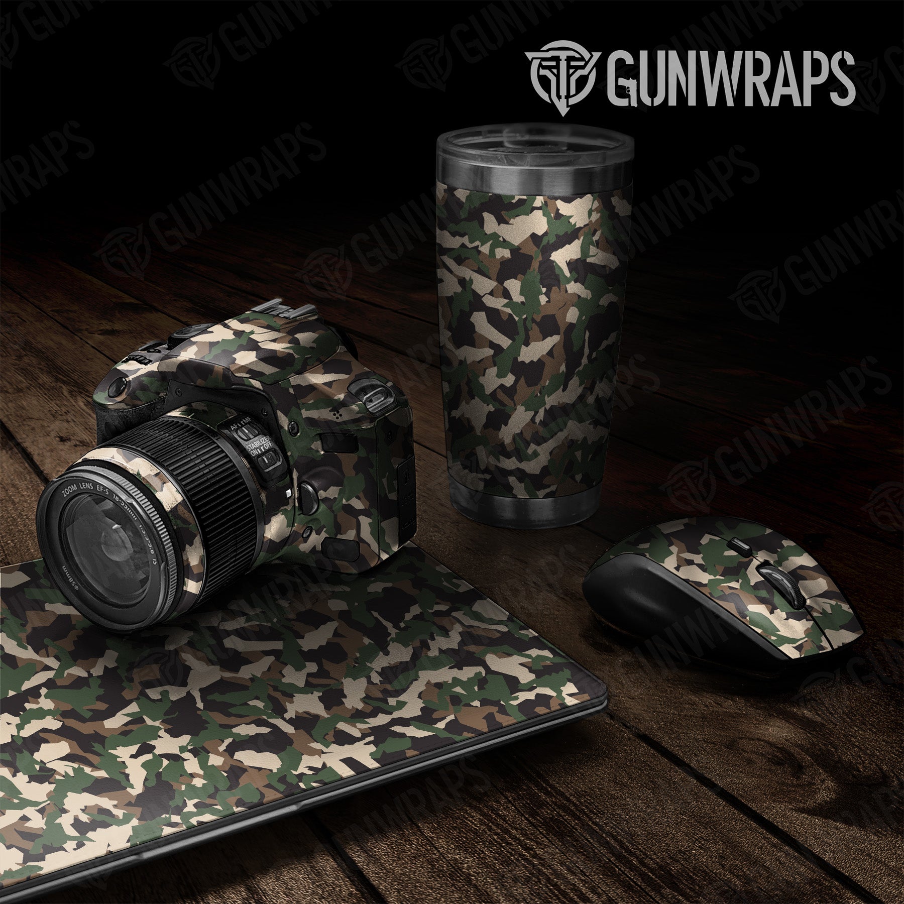 Erratic Woodland Camo Universal Sheet 