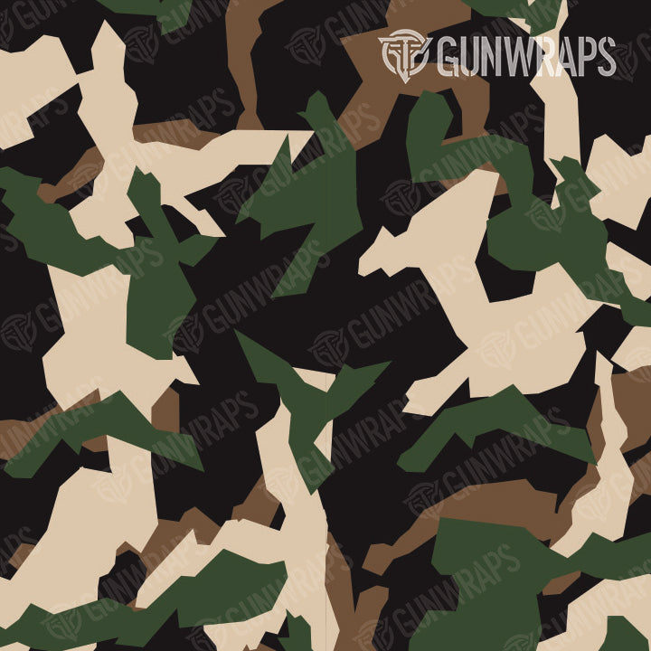 Universal Sheet Erratic Woodland Camo Gun Skin Pattern