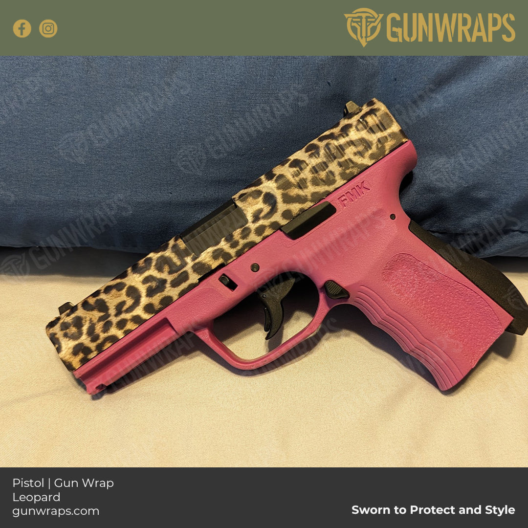 Pistol Slide Animal Print Leopard