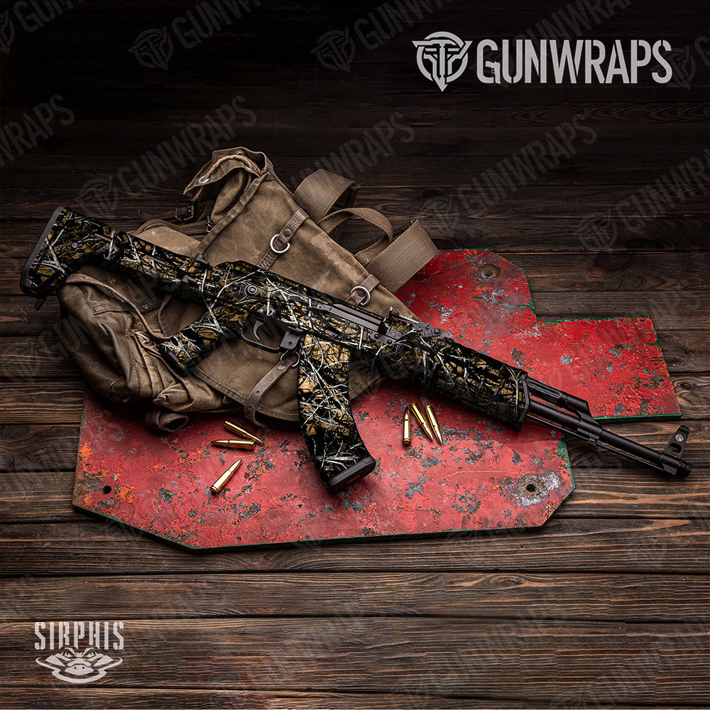 AK 47 Sirphis Outshine Camo Gun Skin Vinyl Wrap