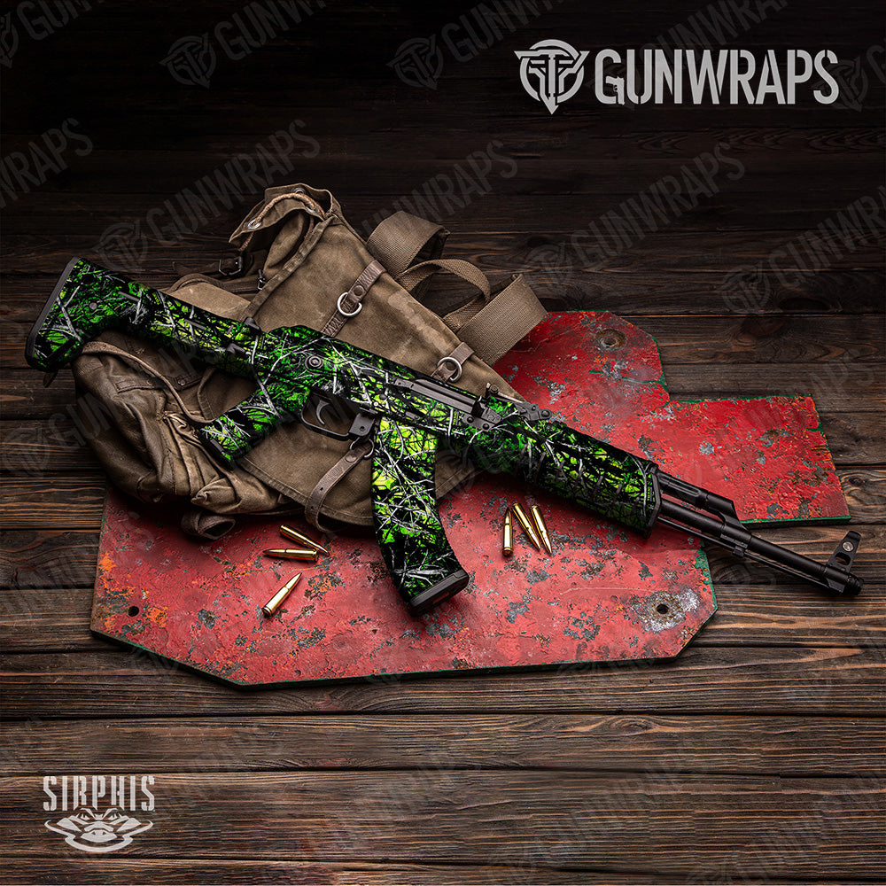 AK 47 Sirphis Toxic Camo Gun Skin Vinyl Wrap