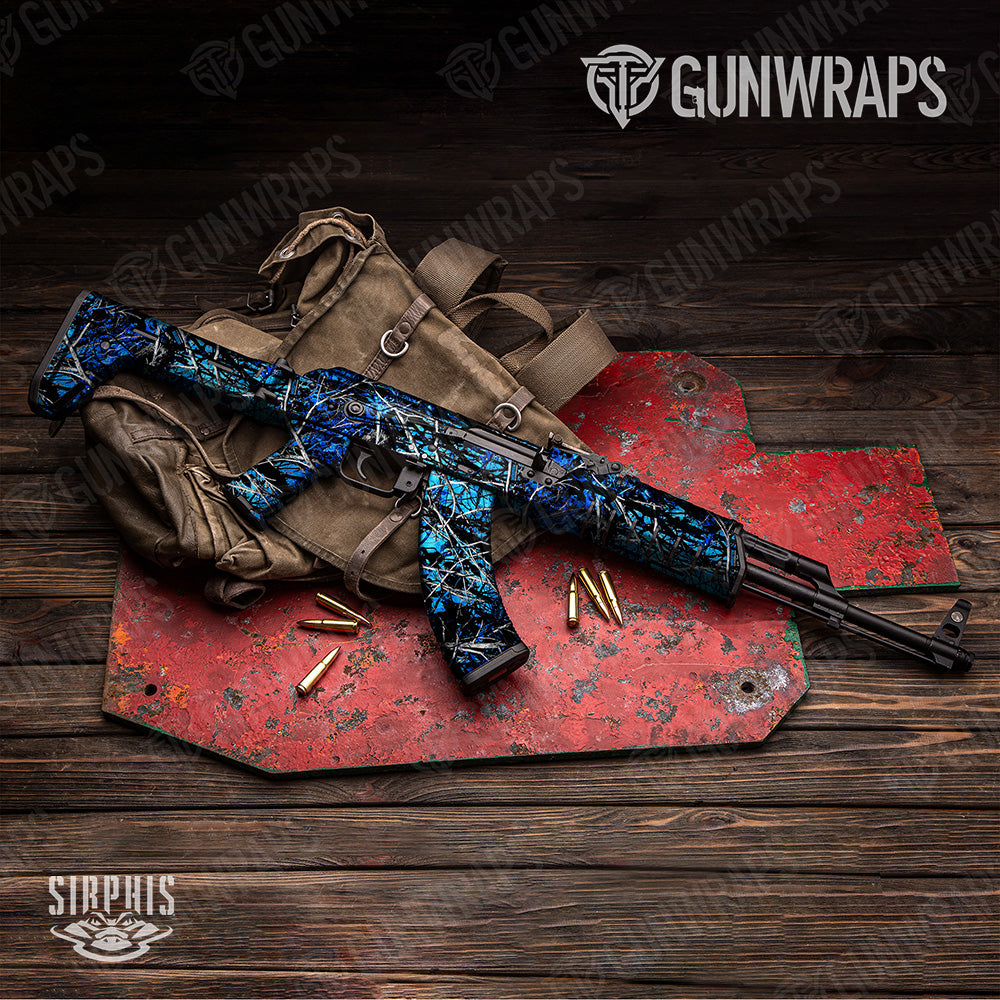 AK 47 Sirphis Undertow Camo Gun Skin Vinyl Wrap