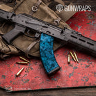 AK 47 Mag Toadaflage Blue Camo Gun Skin Vinyl Wrap