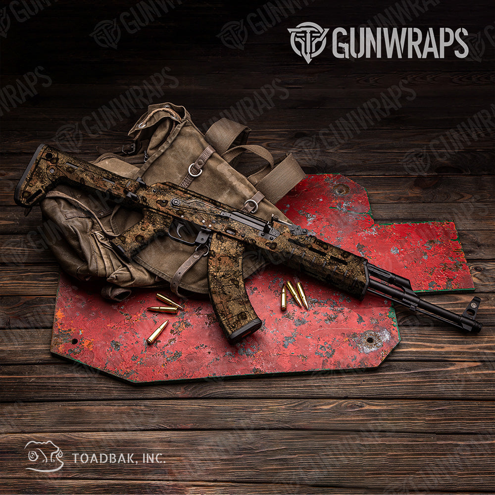 AK 47 Toadaflage Dryland Camo Gun Skin Vinyl Wrap