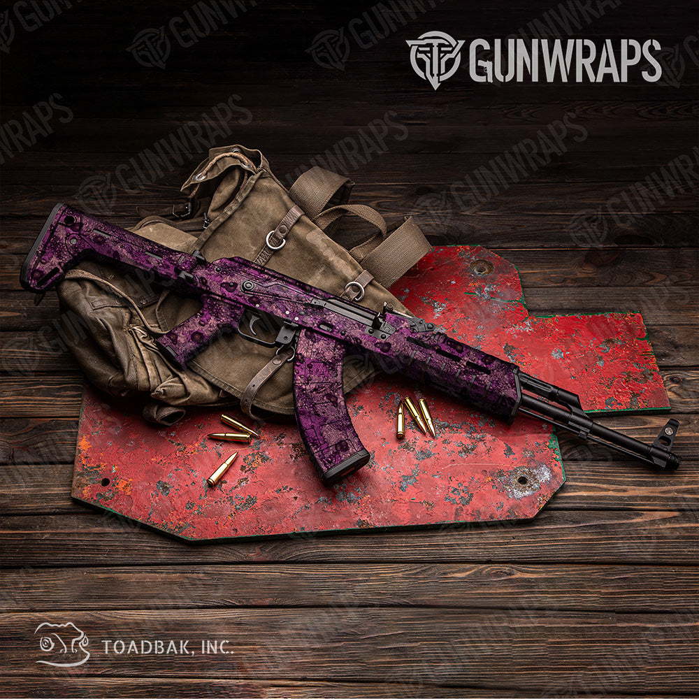 AK 47 Toadaflage Grape Jelly Camo Gun Skin Vinyl Wrap