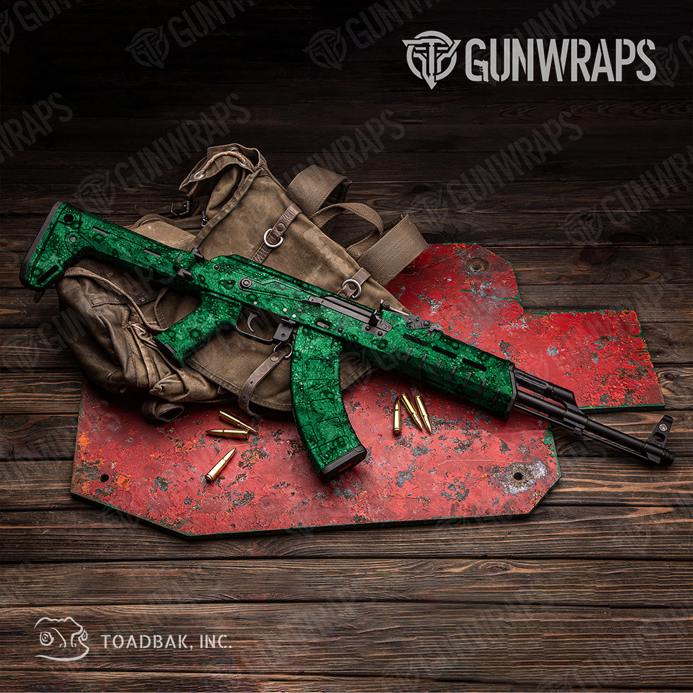 AK 47 Toadaflage Green Camo Gun Skin Vinyl Wrap