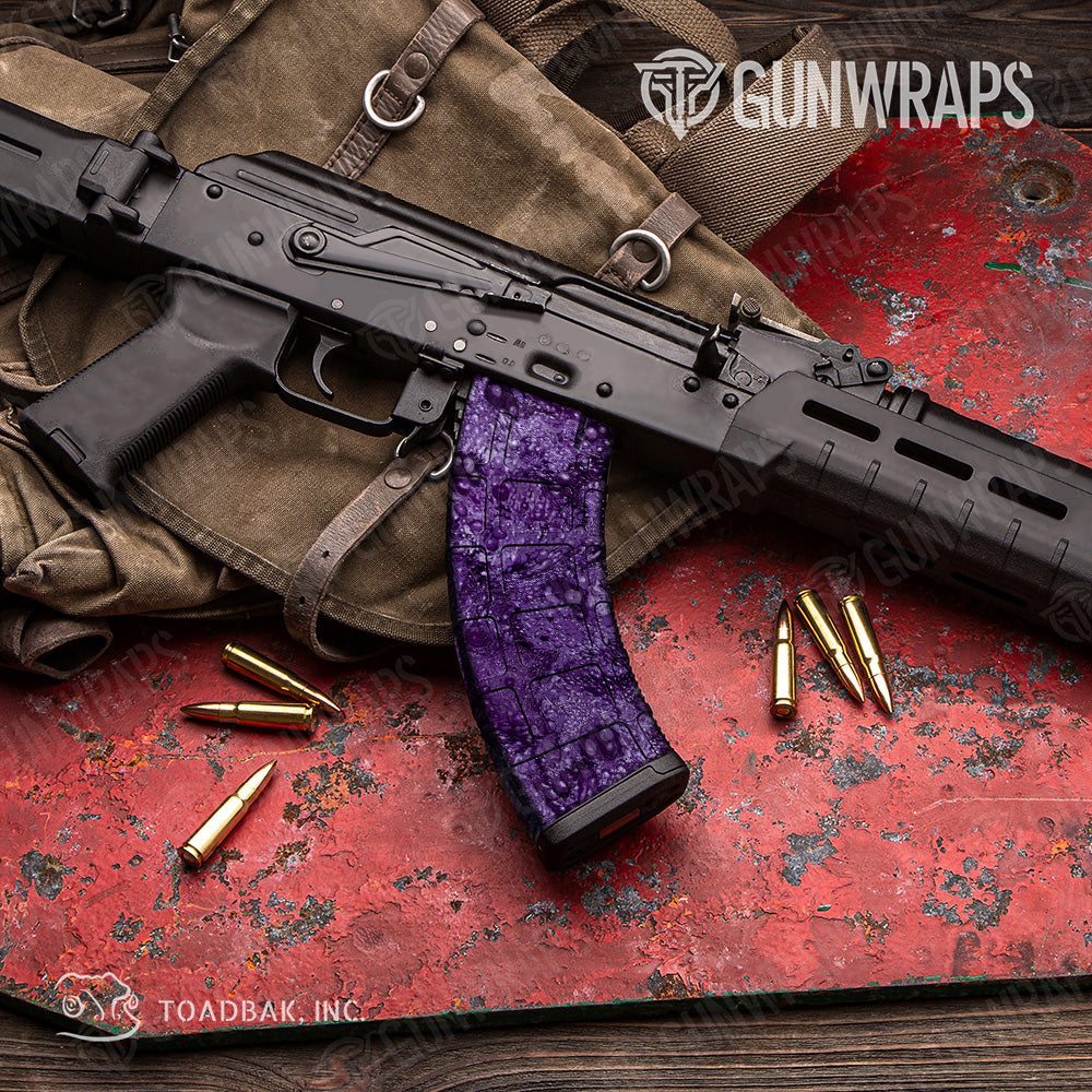AK 47 Mag Toadaflage Purple Camo Gun Skin Vinyl Wrap