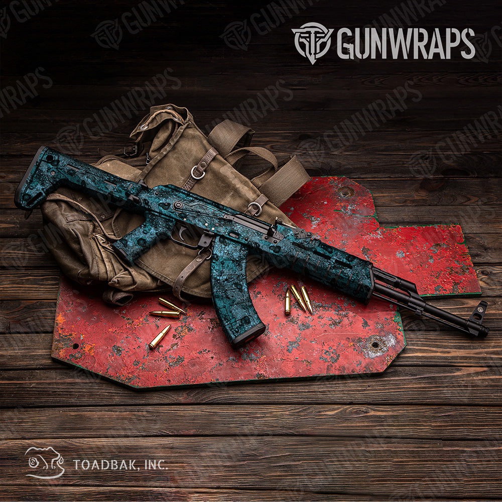 AK 47 Toadaflage River Camo Gun Skin Vinyl Wrap