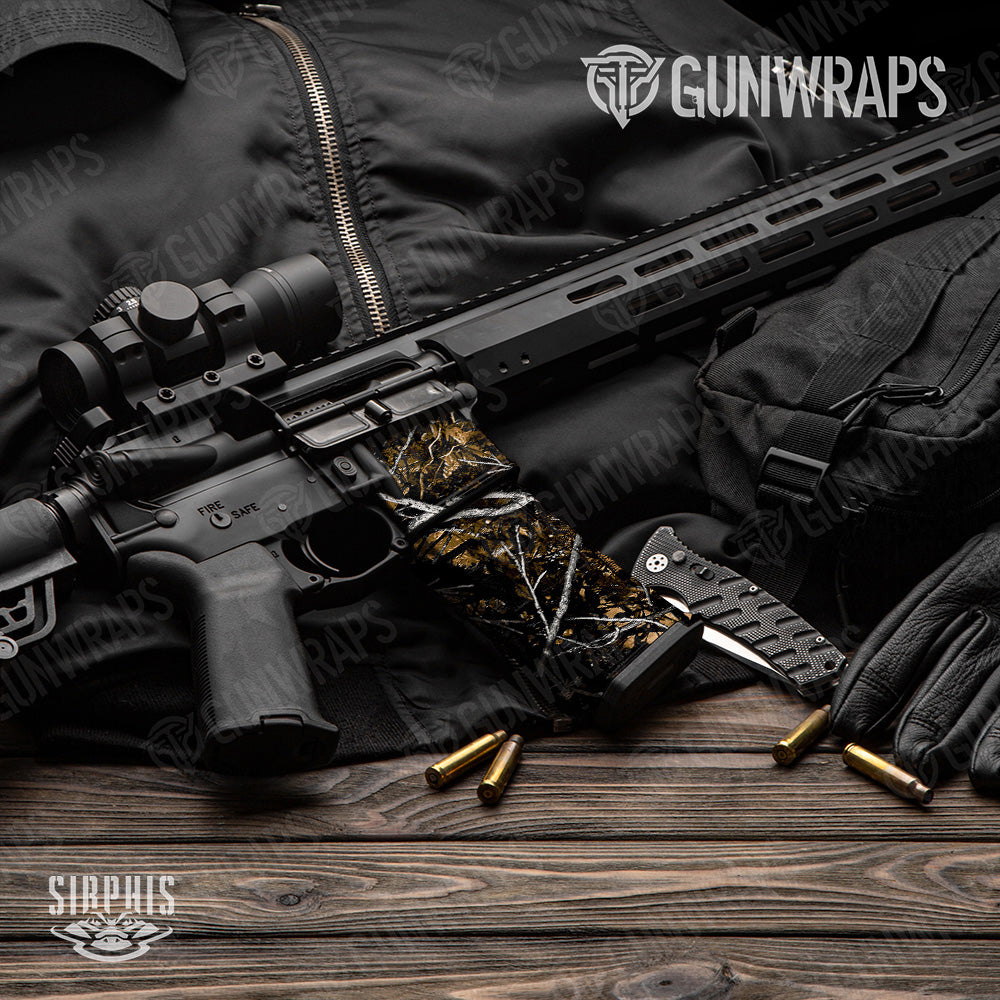 AR 15 Mag & Mag Well Sirphis Outshine Camo Gun Skin Vinyl Wrap