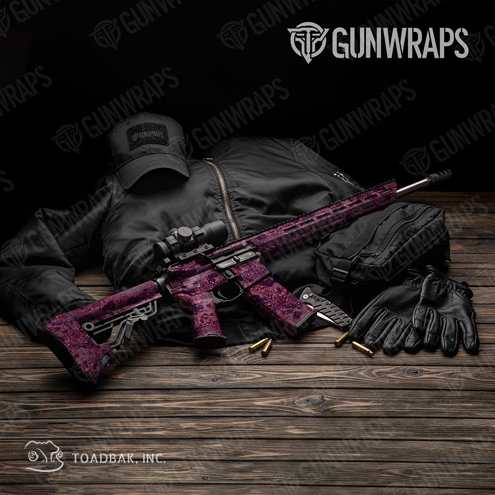 AR 15 Toadaflage Berry Crush Camo Gun Skin Vinyl Wrap