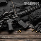 AR 15 Mag Well Toadaflage Black Camo Gun Skin Vinyl Wrap