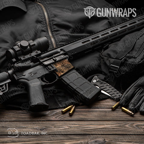 Brown AR-15 Well Gun Skin Vinyl Wraps
