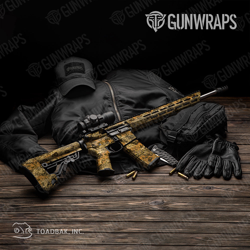 AR 15 Toadaflage Ear Wax Camo Gun Skin Vinyl Wrap
