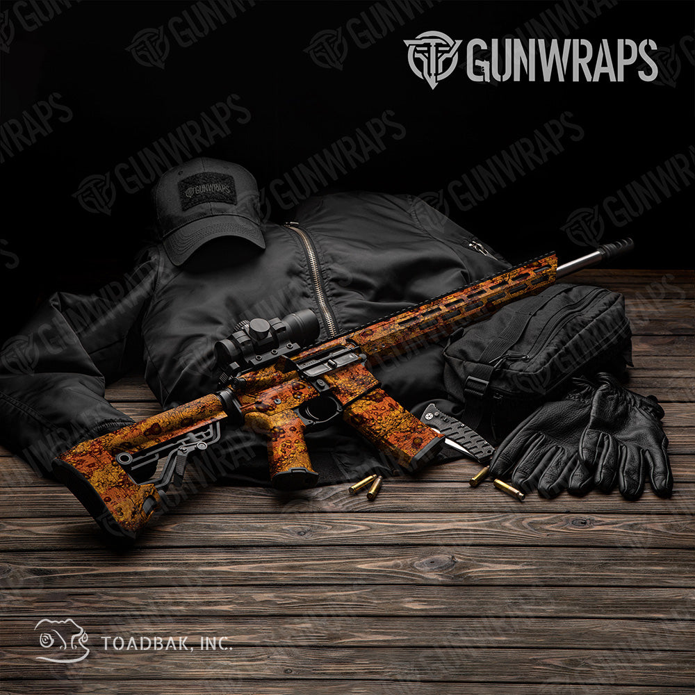 AR 15 Toadaflage Goldfish Camo Gun Skin Vinyl Wrap