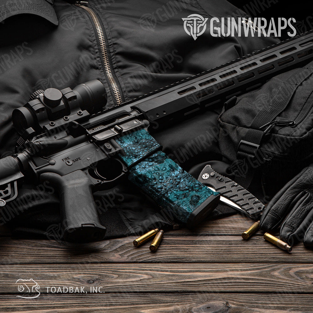 AR 15 Mag & Mag Well Toadaflage River Camo Gun Skin Vinyl Wrap