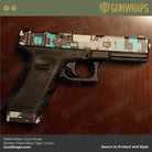 broken plaid pistol slide wrap