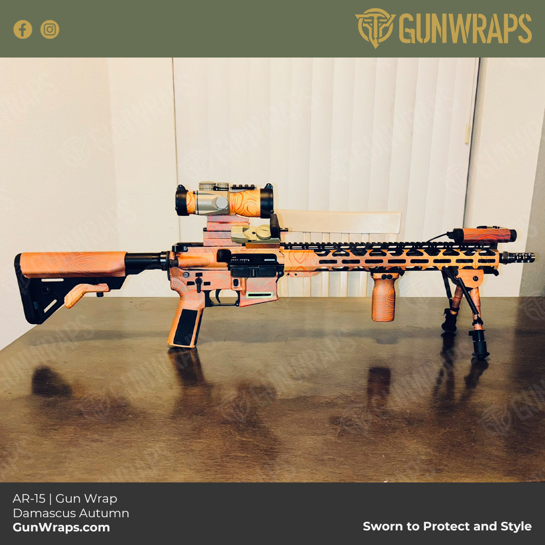 damascus ar15 wrap