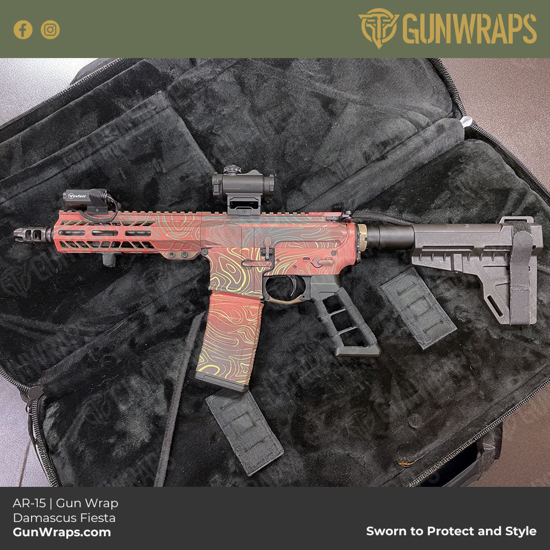 damascus ar15 wrap