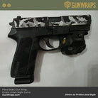 pistol slide in erratic urban night camo
