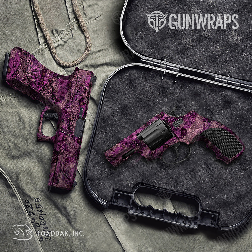 Pistol & Revolver Toadaflage Grape Jelly Camo Gun Skin Vinyl Wrap