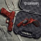 Pistol & Revolver Toadaflage Red Camo Gun Skin Vinyl Wrap