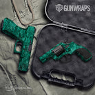 Pistol & Revolver Toadaflage Teal Camo Gun Skin Vinyl Wrap