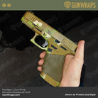 pistol wrapped in nemesis woodlands skin