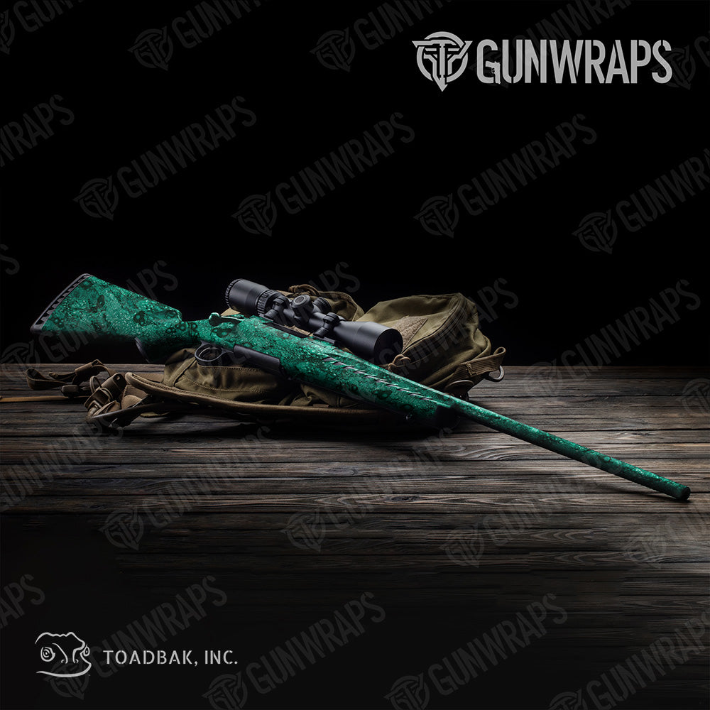 Rifle Toadaflage Teal Camo Gun Skin Vinyl Wrap