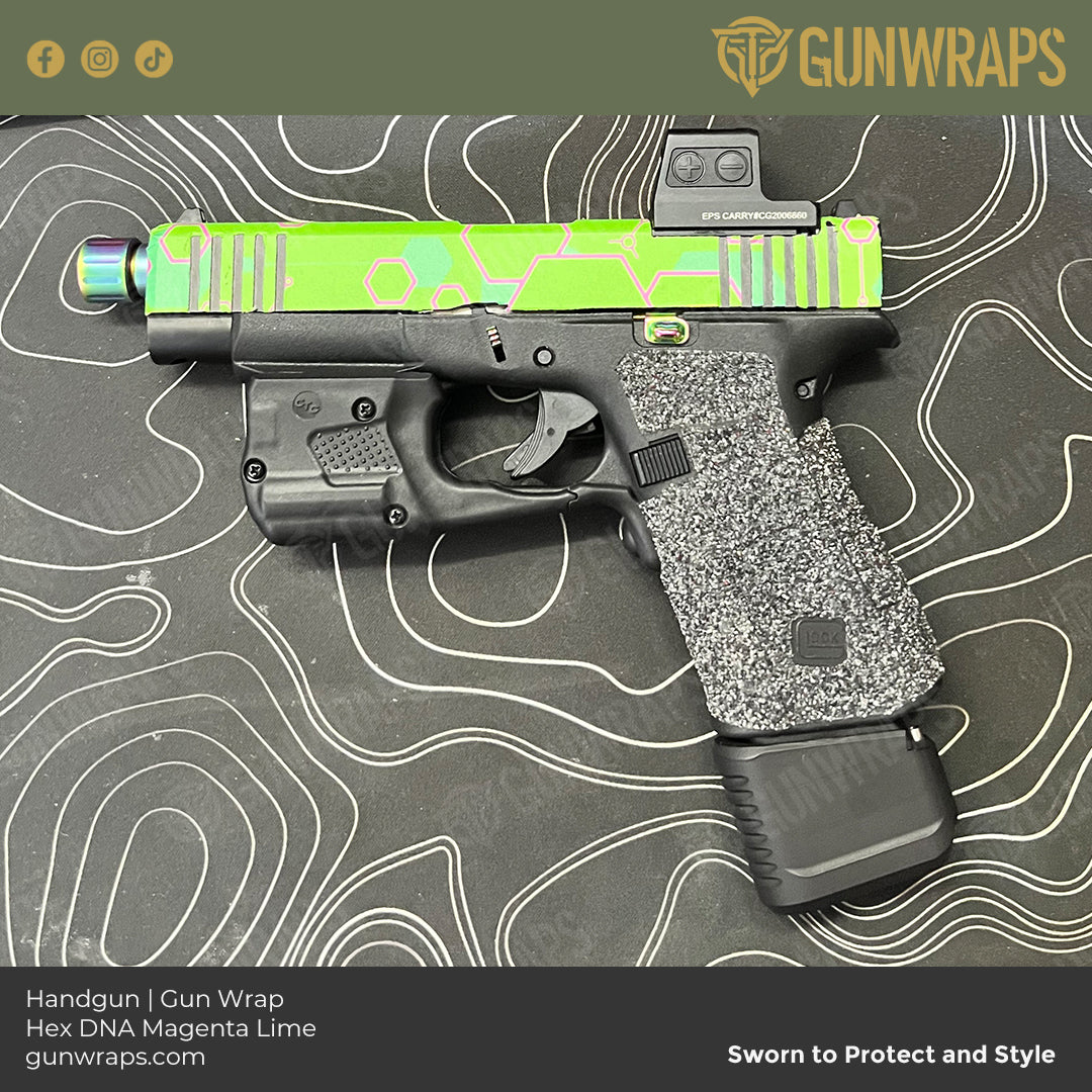 lime green pistol slide wrap
