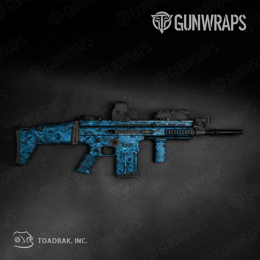 Tactical Toadaflage Blue Camo Gun Skin Vinyl Wrap