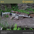 Rifle in Vietnam tiger stripe army camo