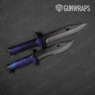 Galaxy Blue Knife Gear Skin Vinyl Wrap