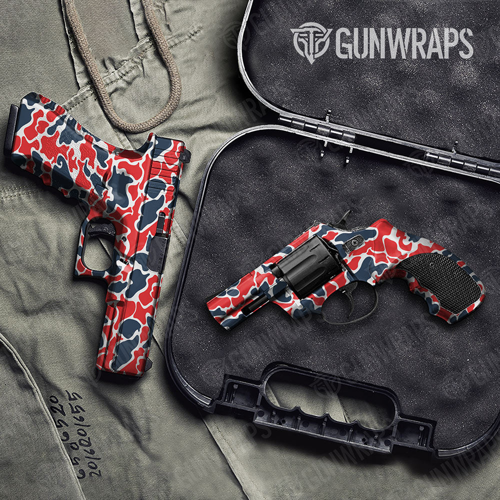 Old School Duck America Gun Skin Vinyl Wrap