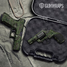 Old School Duck Army Dark Green Gun Skin Vinyl Wrap