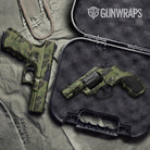 Old School Duck Army Green Gun Skin Vinyl Wrap