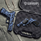 Old School Duck Blue Urban Night Gun Skin Vinyl Wrap