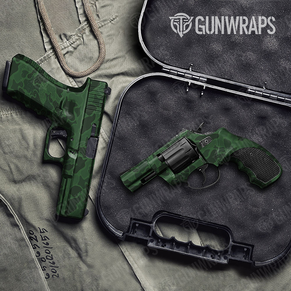 Old School Duck Elite Green Gun Skin Vinyl Wrap