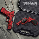 Old School Duck Elite Red Gun Skin Vinyl Wrap