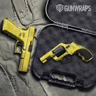 Old School Duck Elite Yellow Gun Skin Vinyl Wrap