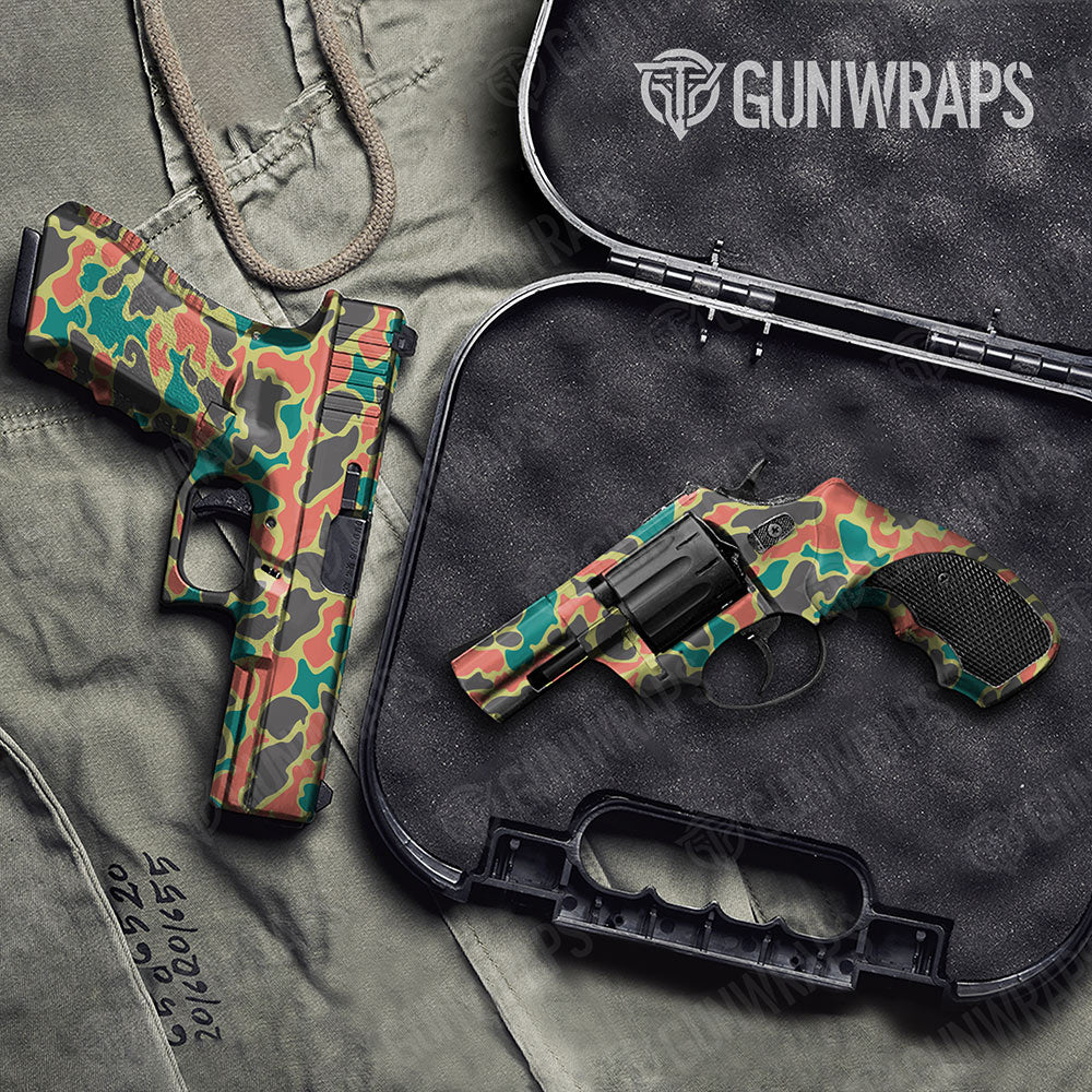 Old School Duck Fiesta Gun Skin Vinyl Wrap