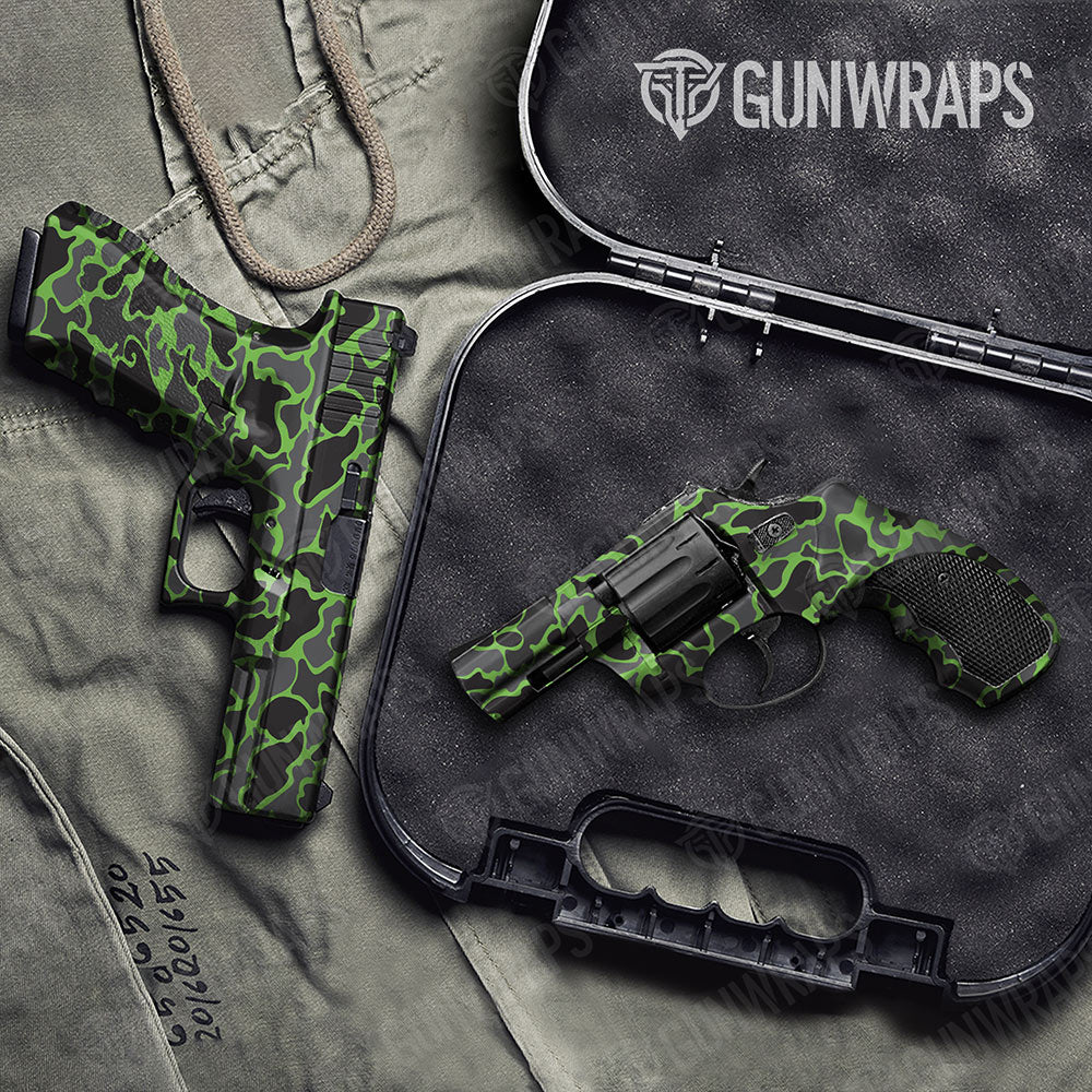 Old School Duck Metro Green Gun Skin Vinyl Wrap