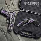 Old School Duck Purple Tiger Gun Skin Vinyl Wrap