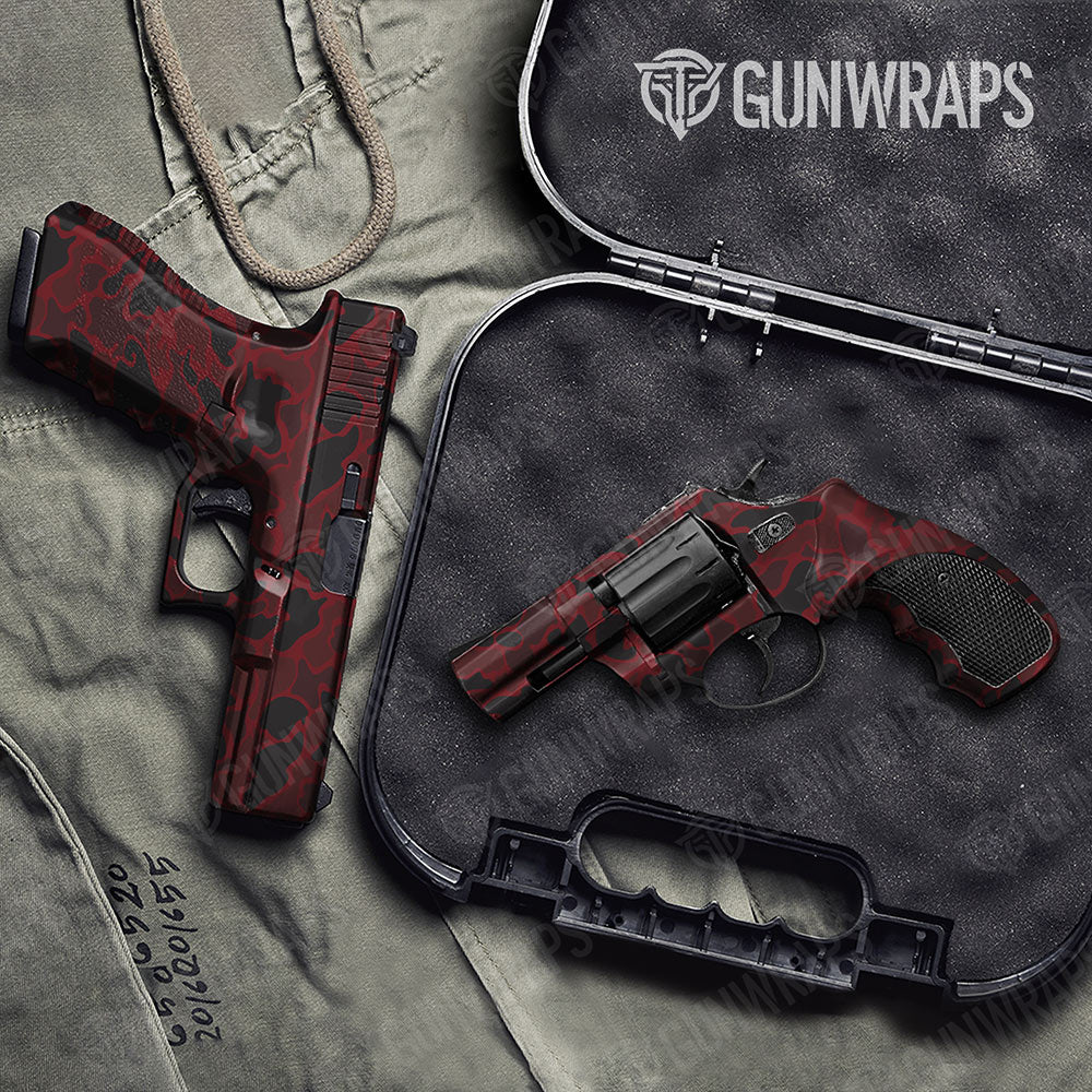 Old School Duck Vampire Red Gun Skin Vinyl Wrap