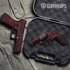 Old School Duck Vampire Red Gun Skin Vinyl Wrap