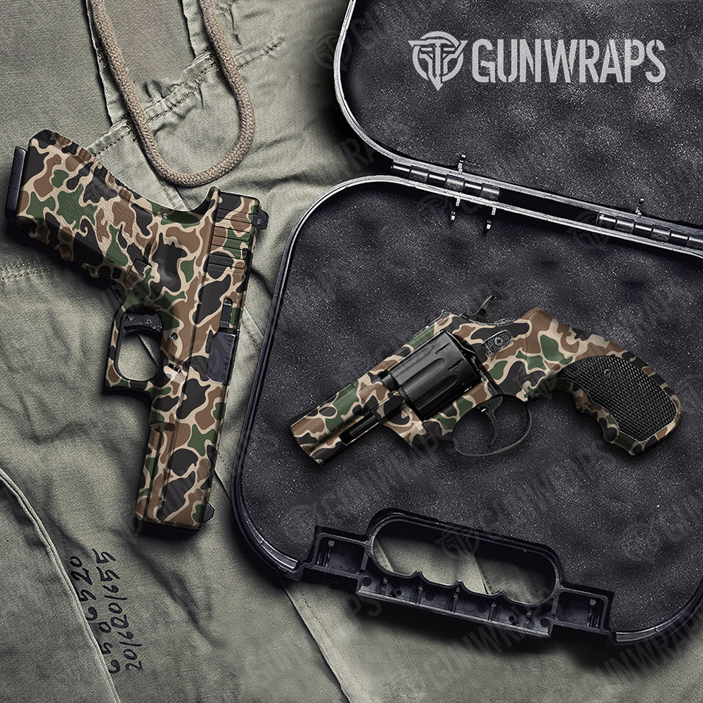 Old School Duck Woodland Gun Skin Vinyl Wrap